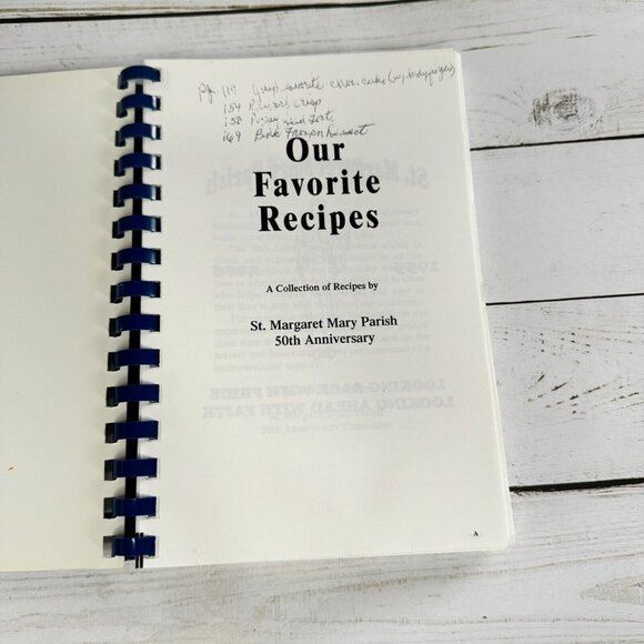 Our Favorite Recipes St Margaret Mary Parish 50th Anniversary Cookbook Paperback - Picture 4 of 12